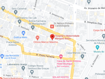 Localização Hospital e Maternidade Marques Basto
